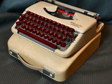 Vintage Olympia Splendid 66 60s Typewriter With Case picture