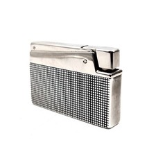 RARE Vintage Parker 75 Cisele Grid Pattern Lighter in 935 Over-Sterling Silver picture