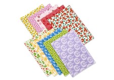 Set of 10 Japanese Tenugui Towels Cotton Cloth Fabrics Floral pattern picture