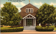 Postcard-St. Mary of the Visitation Church. Sand Hills, Mass. Unposted. picture