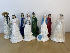 8 Pc Lot Hamilton Collection Gone With the Wind Scarlett O'Hara w/ Wedding Belle picture