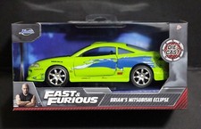 Jada Fast & Furious BRIAN'S MITSUBISHI ECLIPSE 1995 1:32 (VHTF) (NEW) *MINT* picture