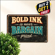 Good Tattoos Fine Art Tin Sign Vintage Traditional Studio Metal Wall Plaque picture