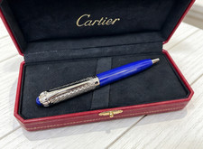 HOT Cartier Must de Cartier Ballpoint Pen Burgundy Red Gold Trim Vintage NIB picture