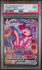 PSA 9 Mew VMAX 269/264 Fusion Strike Secret Rare Alternate Art Holo Pokémon TCG picture
