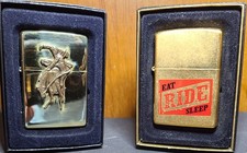 2 Vintage Marlboro zippo Lighters picture