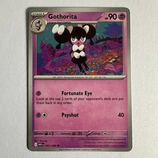 Gothorita 042/086 White Flare Non Holo Pokemon Card English 2025 NM Near Mint picture