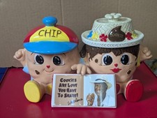 Famous Amos Wally Amos Double Cookie Jar Reading Kids NEW in Original Box picture