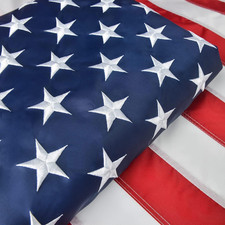 Large American Flag 12X18 FT, US Flag USA High Wind with Embroidered Stars, Sewn picture