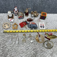 Christmas Ornaments Huge Lot Vintage angels Santa bear marshmallow  block + More picture