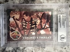 1994 Topps the Flintstones Movie #39 John Goodman Signed Autograph Beckett JSA picture