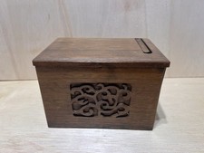 Rare VTG c 1940's Musical Wood Automatic Cigarette Dispenser Made In Japan picture