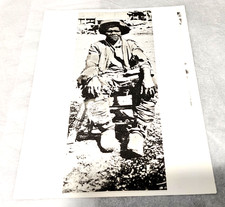 1983 Press Photo Civil War USCT Black Soldier Pvt Hubbard Pryor 44th Infantry picture