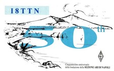 50th Naples Italy QSL I8TTN Radio Postcard picture