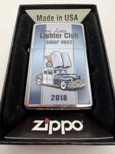 2018 Great Lakes Lighter Club Swap Meet Chrome Zippo Lighter NEW B56 picture