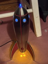 Vintage Rocket Space Ship Lamp Light with Sound Effect Space Age Atomic Retro picture