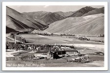 RPPC Ketchum Idaho Sun Valley From Penny Mtn. Vintage Real Photo Postcard Unused picture