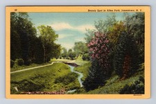 Jamestown NY-New York, Beauty Spot In Allen Park, Vintage c1951 Postcard picture