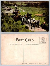 Stage Holdup Idaho Stagecoach Robbery H L Nickels Postcard picture