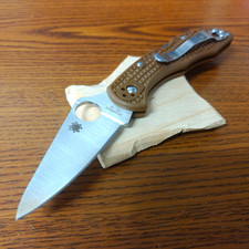 Spyderco VG-10 Micarta And G10 Handle Drop Point Blade picture