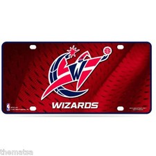 WASHINGTON WIZARDS TEAM LOGO BASKETBALL NBA METAL LICENSE PLATE MADE IN USA picture
