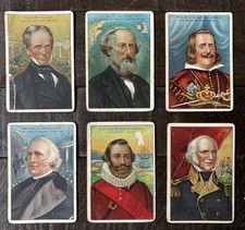 1911 T68 ATC Royal Bengals Men of History 6-card Lot incl Standish poor Cond picture