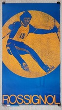 ROSSIGNOL Skis Vintage 1971 French advertising poster Studio Dardelet GRENOBLE picture