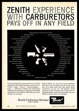 1959 Bendix Aviation Corp Zenith Carburetor Division Detroit MI Vintage Print Ad picture