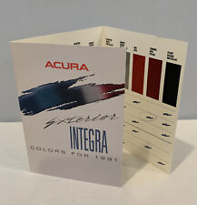 Acura Dealer Issued 1991 Acura Integra Colors For 1991 Chart Pamphlet EXC picture