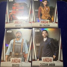 Topps Chrome 2026 Star Wars Andor Complete Insert Set - 17 Characters & 12 Scene picture