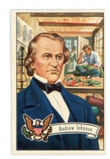 1956 Topps US Presidents Andrew Johnson #20 picture