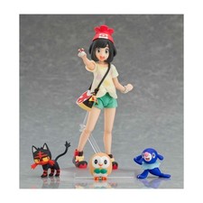 figma Selene Action Figure with Rowlet, Litten, Popplio & Rotom Dex picture