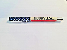 Vintage 1984 Parker Rocky IV Movie Roller Ball Pen USA Flag Pen picture