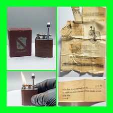 Antique M.E. Bernhardt Ambassador Lift Arm Lighter w/  Box & Instructions  picture