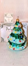 Vtg Polonaise Kurt Adler Ornament Traditional Xmas Tree Poland Glass w/Box & Tag picture