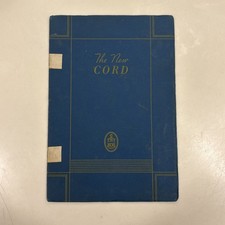 1936 1937 The New Cord Dealer Sales Brochure Vintage picture