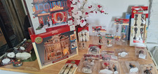 Huge Lot Vintage Lemax lighted Villages and 25+ Figurines/Assessories picture