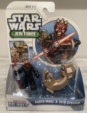 Playskool Heroes Star Wars Jedi Force DARTH MAUL & SITH SPEEDER 2-pk 2007 Hasbro picture