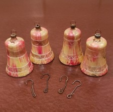 Antique Vintage End of Day Bell Christmas Ornaments Germany 2.25