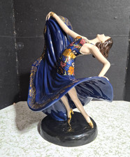 Vintage England Coalport Art-Deco porcelain dancer, 10.5 x 8.25 in. picture