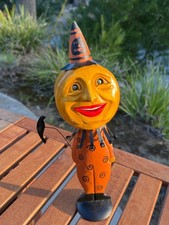 Rare BETHANY LOWE DESIGN Moon Man W/ Crow Stick Votive 2004 picture
