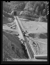 Shasta County California 1940 Southern Pacific Railroad Tunnel Shasta Dam picture