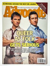 THE ADVOCATE GAY & LESBIAN MAGAZINE - QUEER AS FOLK - PETER PAIGE & ROBERT GANT picture