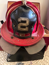 Cairns N5A New York Leather Helmet - Mineola FD Truck 2 (USA Fire Department)  picture