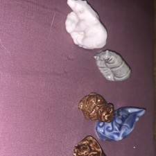 Lot of 12 Ceramic/ porcelain Animal Figurines Mixed Lot Assorted Miniatures picture