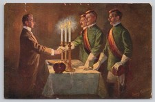 Heidelberg Student Corps Initiation Art Postcard Georg Mühlherr c1910 German picture