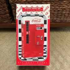 Vintage NEW 1994 Enesco Coca Cola Collectible Musical Bank- Die Cast Metal picture