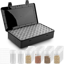 Seed Storage Box, Black Seed Organizer Seed Saving Box | Opaque Light Proof picture