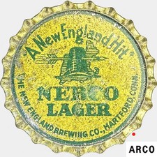 NEBCO New England Brewing Co. BEER cork lined beer bottle cap 1933-1938 picture