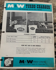 M&W Turbocharger International Harvester 560 660 656706  Tractor Brochure DCPA26 picture